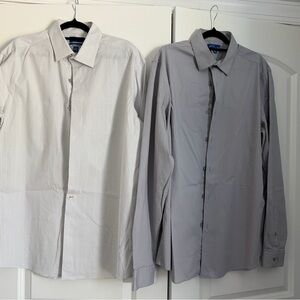 Two men’s apt 9 long sleeve shirts 16/16.5 36/37